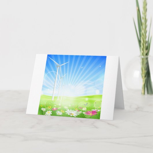 Wind Boerderij Wenskaarten Kaart (Voorkant)