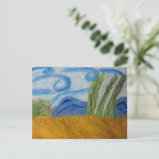 Wind Briefkaart (Staand voorkant)