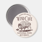 Wind Cave National Park Gift for nature Lovers Magneet (Voorkant / Achterkant)