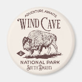 Wind Cave National Park Gift for nature Lovers Magneet (Voorkant)