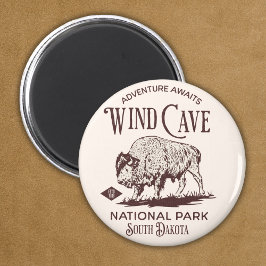 Wind Cave National Park Gift for nature Lovers Magneet