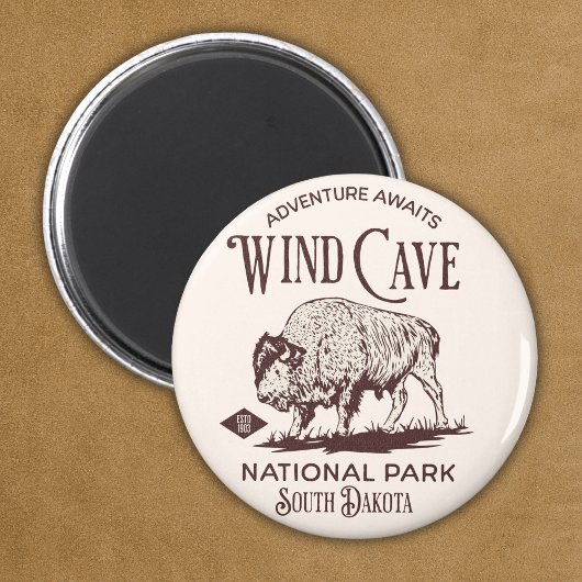 Wind Cave National Park Gift for nature Lovers Magneet