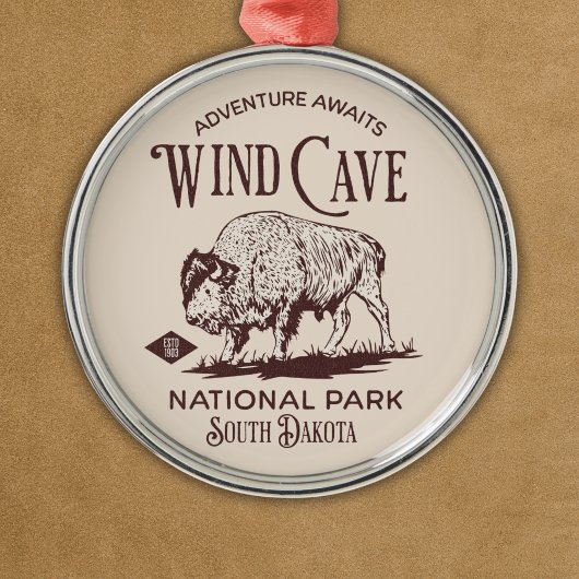 Wind Cave National Park - Hiking Lovers Gift Metalen Ornament