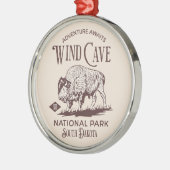 Wind Cave National Park - Hiking Lovers Gift Metalen Ornament (Links)