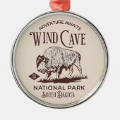Wind Cave National Park - Hiking Lovers Gift Metalen Ornament (Voorkant)