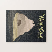 Wind Cave National Park Illustratie Reiskunst Legpuzzel (Horizontaal)