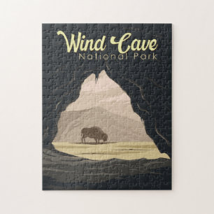 Wind Cave National Park Illustratie Reiskunst Legpuzzel