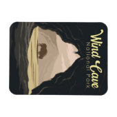 Wind Cave National Park Illustratie Reiskunst Magneet (Horizontaal)