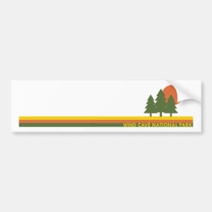 Wind Cave National Park Pine Trees Sun Bumpersticker