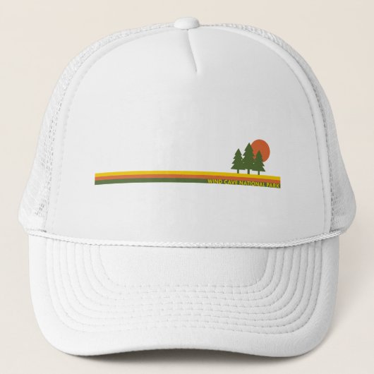 Wind Cave National Park Pine Trees Sun Trucker Pet (Voorkant)