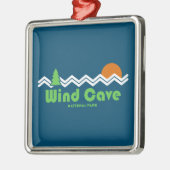 Wind Cave National Park Retro Metalen Ornament (Links)