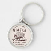 Wind Cave National Park South Dakota Est. 1903 Sleutelhanger (Voorkant)