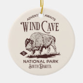 Wind Cave National Park South Dakota Keramisch Ornament (Voorkant)