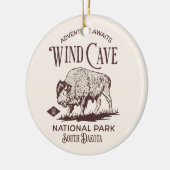 Wind Cave National Park South Dakota Keramisch Ornament (Links)