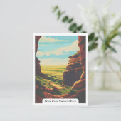 Wind Cave National Park, South Dakota, Verenigde S Briefkaart (Staand voorkant)