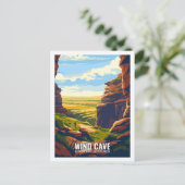 Wind Cave National Park South Dakota, Verenigde St Briefkaart (Staand voorkant)