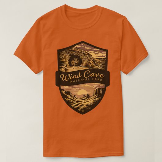 Wind Cave National Park Verenigde Staten T-shirt (Design voorkant)