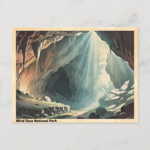Wind Cave National Park Vintage Briefkaart