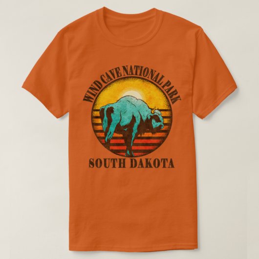 Wind Cave National Park Zuid-Dakota Wandelen Backp T-shirt (Design voorkant)