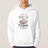 Wind Cave Retro Bison National Park Art Hoodie (Voorkant)