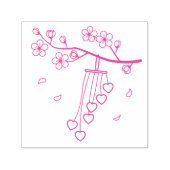 Wind Chime Blossom Zelfinktende Stempel (Design)