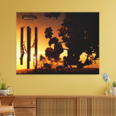 Wind Chime Golden Sunset Canvas (Insitu (Woonkamer))