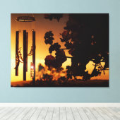 Wind Chime Golden Sunset Canvas (Insitu (Houten vloer))