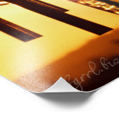 Wind chime Golden Sunset Foto Afdruk (Hoek)