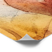 Wind chimes suspended from a flowering branch.  poster (Hoek)