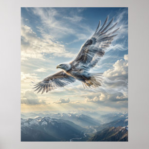 Wind Eagle Eindeloze Hemel Poster