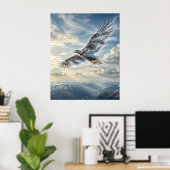 Wind Eagle Eindeloze Hemel Poster (Thuiskantoor)