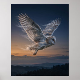 Wind Egeluil Schemerlucht Hemel Poster