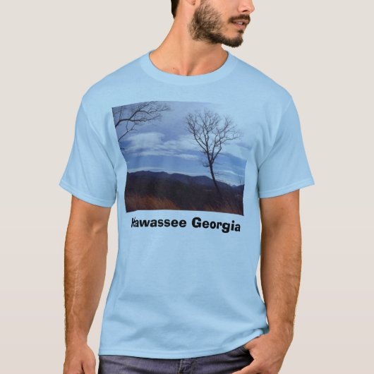Wind en bergen, Hiawassee Georgia T-shirt (Voorkant)