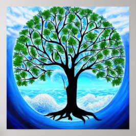 Wind en de Waves Tree of Life Poster