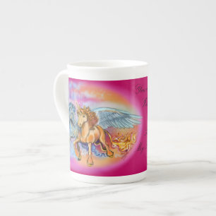 Wind- en Flame Pegasus Unicorn~specialty-mok Porselein Kop