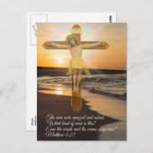 Wind en golven Obey Him Briefkaart (Voorkant / Achterkant)