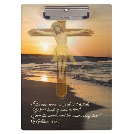Wind en golven Obey Him Klembord (Voorkant)