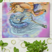 Wind en Vlam, Pegasus en Eenhoorn Theedoek (Gevouwen)