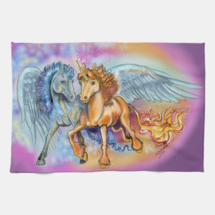 Wind en Vlam, Pegasus en Eenhoorn Theedoek