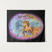 Wind en vlam, Pegasus en Unicorn Wandkleed (Voorkant (horizontaal))