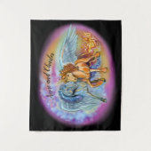 Wind en vlam, Pegasus en Unicorn Wandkleed (Voorkant)