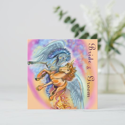 Wind- en Vlammakreel-Unicorn-uitvindingen Kaart (Staand voorkant)