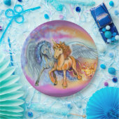 Wind- en Vlamroomkaukasus en eenhoorn Papieren Bordje (Feest)