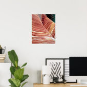 Wind en water hebben Navajo-zandsteen geërodeerd i Poster (Thuiskantoor)
