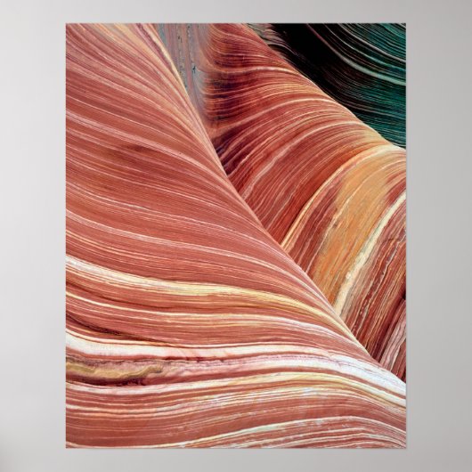 Wind en water hebben Navajo-zandsteen geërodeerd i Poster (Voorkant)