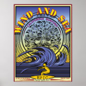 WIND EN ZEE LA JOLLA CALIFORNIA SURFBREAK POSTER (Voorkant)