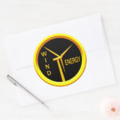 Wind Energy Ronde Sticker (Envelop)