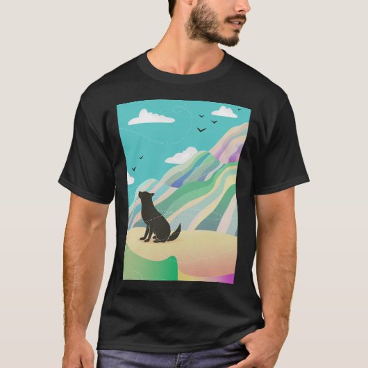 Wind in de canyon actief t-shirt (Voorkant)