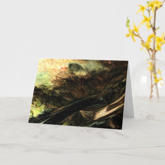 "Wind in de Gras" Digitaal transformeerde Meadow Kaart (Gele Bloem)