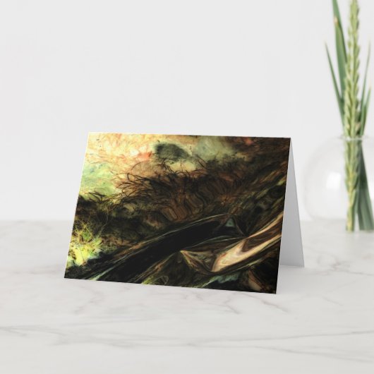 "Wind in de Gras" Digitaal transformeerde Meadow Kaart (Voorkant)